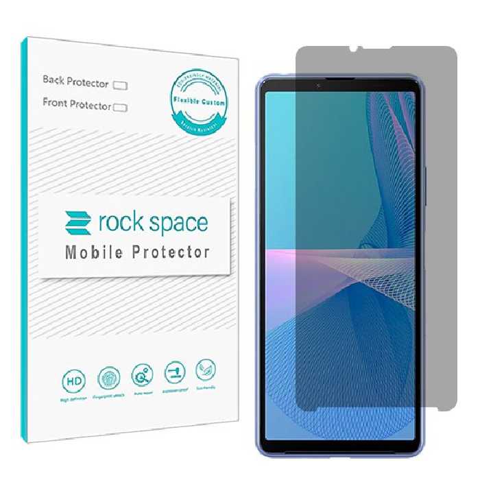 گلس سونی Xperia 10 III (اکسپریا 10 مارک 3 سونی) مدل نانو هیدروژل پرایوسی برند راک اسپیس کد S