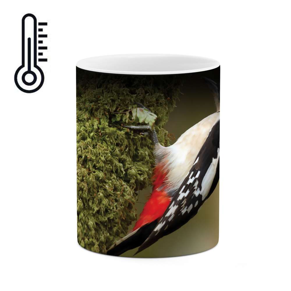 ماگ حرارتی طرح مرغ مگس خوار  مدل mgh03436