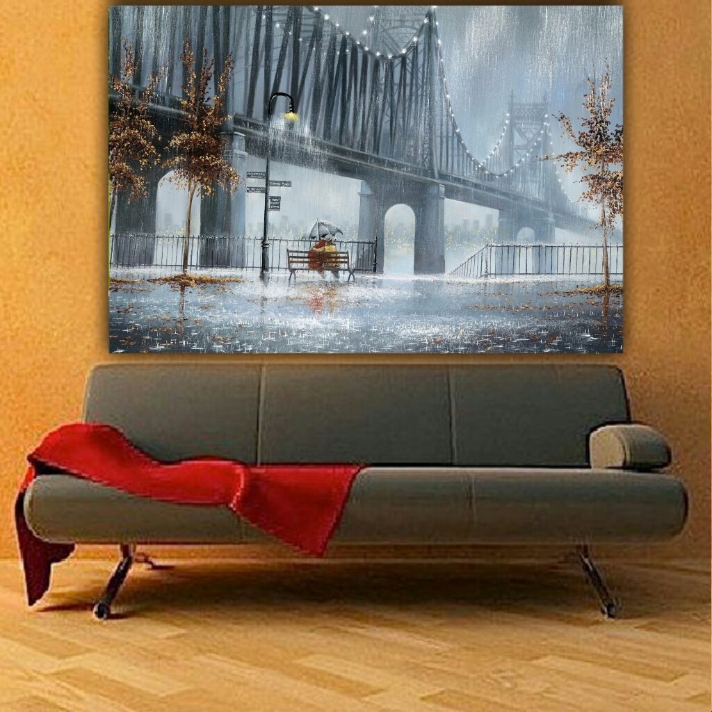 تابلو بوم طرح منظره کدBH600