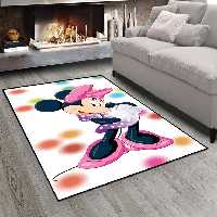 فرشینه چاپی طرح میکی موس زمینه روشن PK-4980