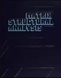 خرید و دانلود نسخه کامل کتاب Matrix structural analysis BY McGuire - Pdf