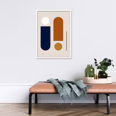 تابلو فورنیمو مدل اَشکال ابسترکت و مینیمال کد 063W