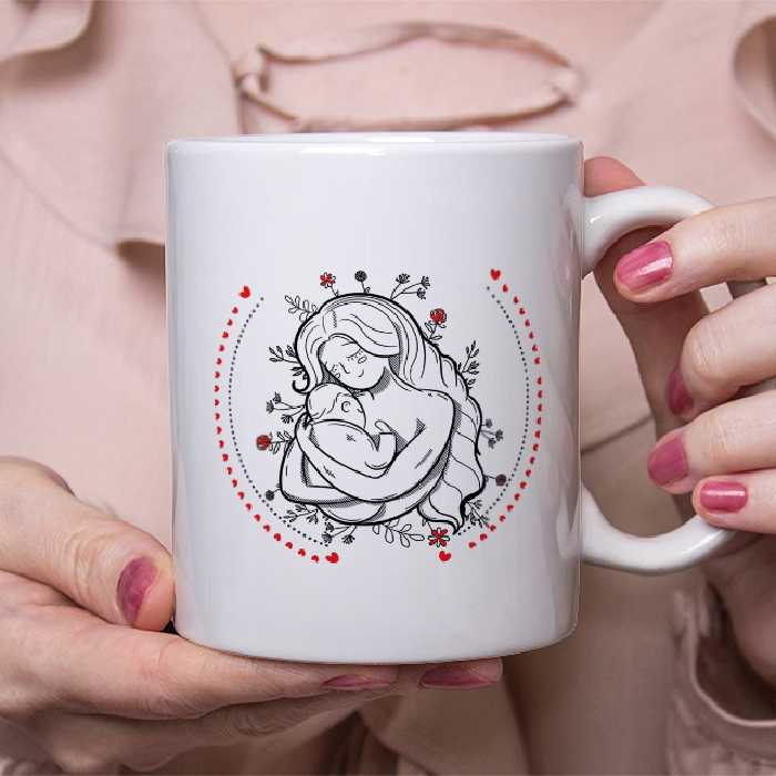 ماگ طرح تبریک روز مادر کد 47