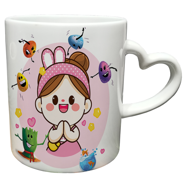 ماگ مدل دسته قلبی طرح عید نوروز کد 62