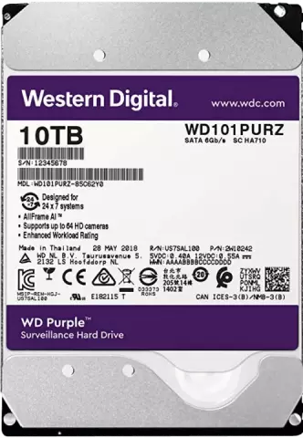 هارد اینترنال 10ترابایت WD مدل PURPLE WD101PURZ
