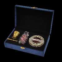 زعفران هديه ای - 4 گرم زعفران و گل محمدی - کد 1113 - آنا قاین