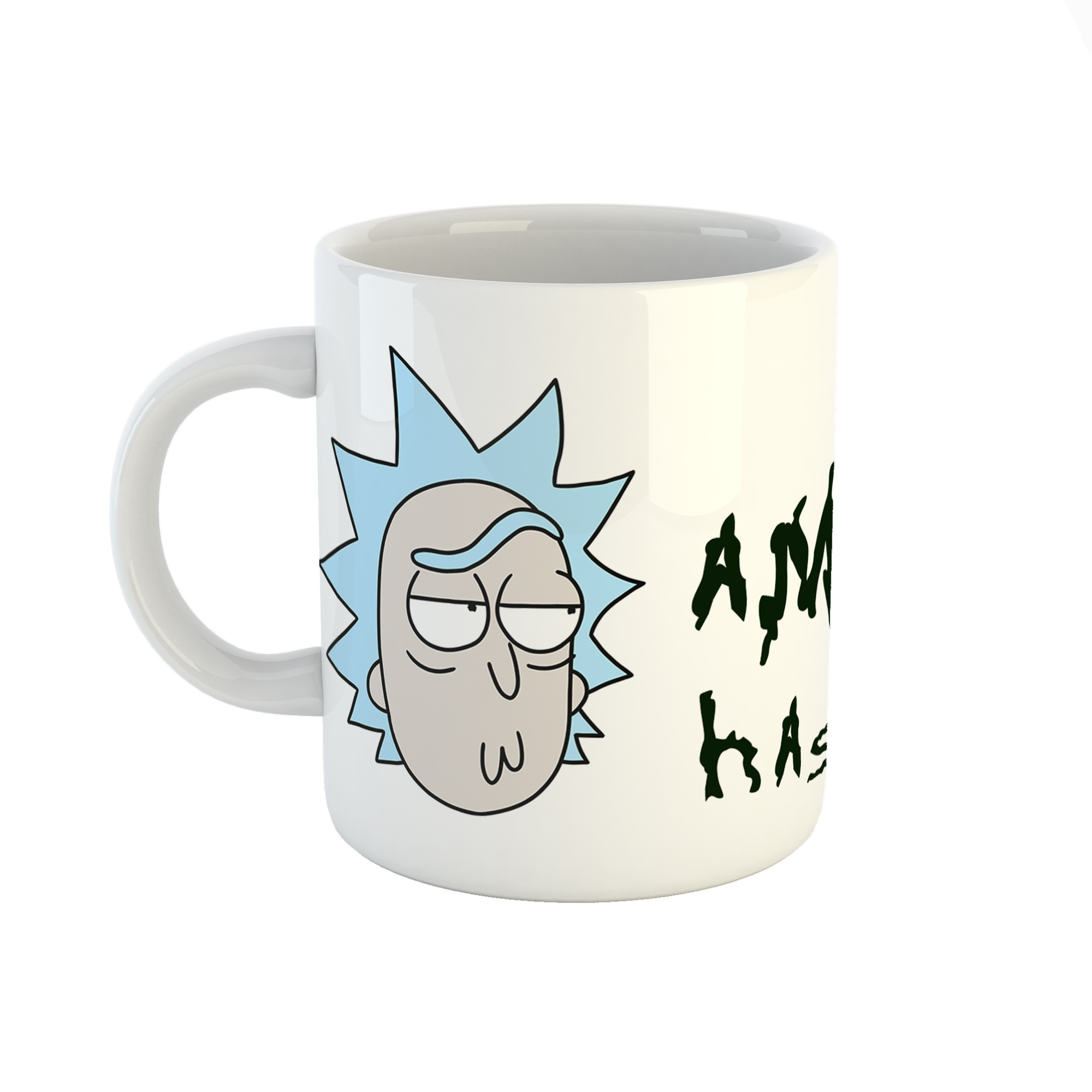 ماگ طرح اسم امیرحسن مدل rick and morty کد 850