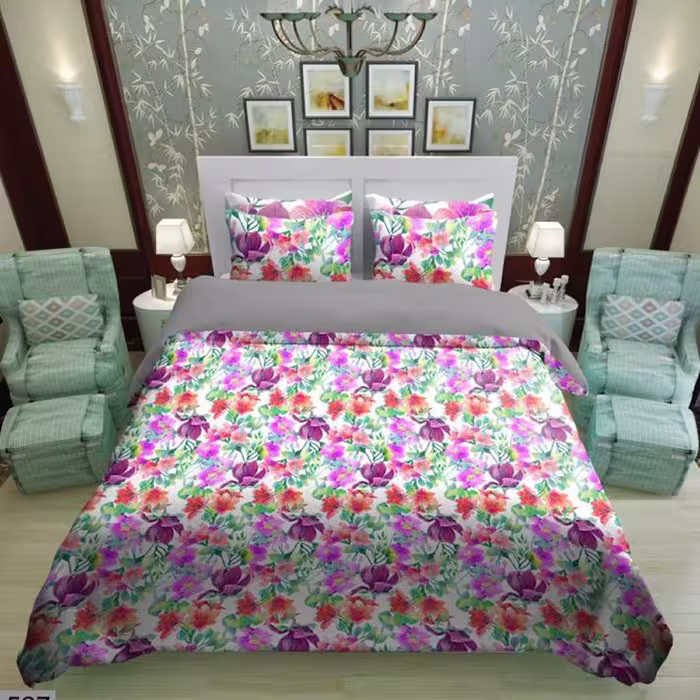 سرویس روتختی 1 نفره تنسل چاپی برندترک لند (Turk Land)  کد rs 527
