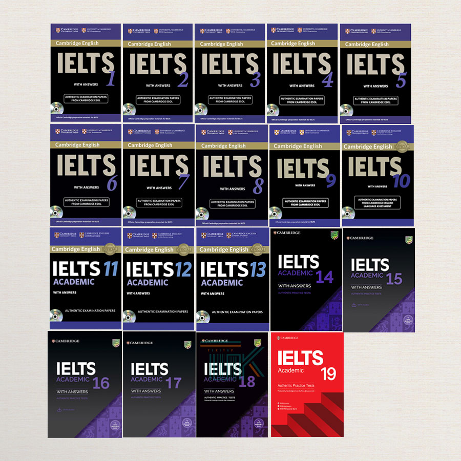 مجموعه کتاب های کمبریج آیلتس آکادمیک 1-19 | 19 - Cambridge English IELTS Academic 1 | خرید کتاب زبان | خرید لوازم التحریر | چی کتاب | بالاترین تخفیف و ارسال رایگان