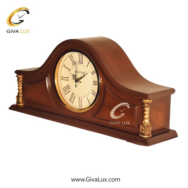 ساعت رومیزی اورجینال آیلی آلیاژ فلزی-چوب قهوه ای| کد رفرنس 999َA