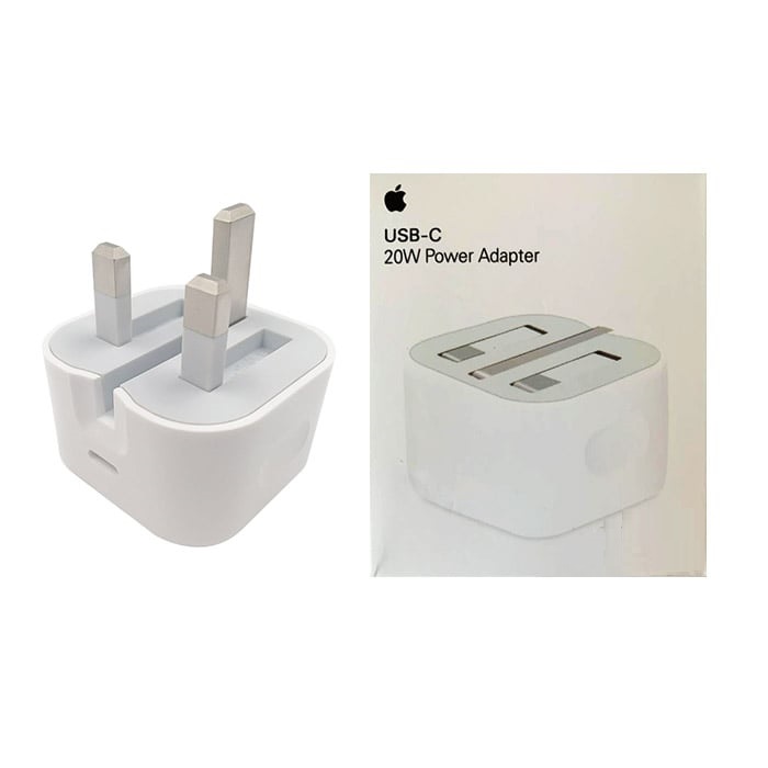 کلگی اورجینال اپل 20 وات آیفون 12 تایپسی مدل B/A سری3 پین  Apple 20W 3pin USB-C Power Adapter