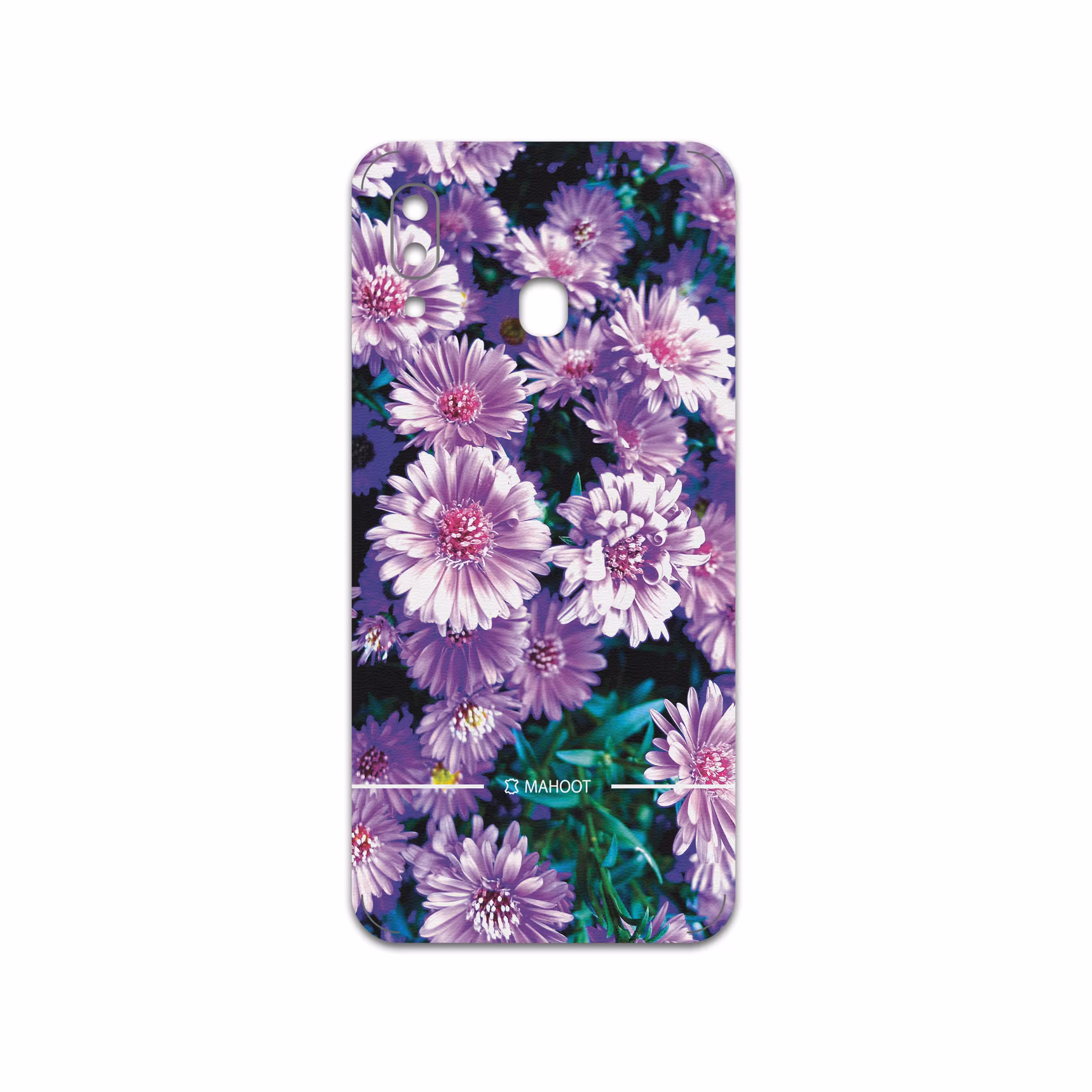 برچسب پوششی ماهوت مدل Purple-Flower مناسب برای گوشی موبایل سامسونگ Galaxy A30
