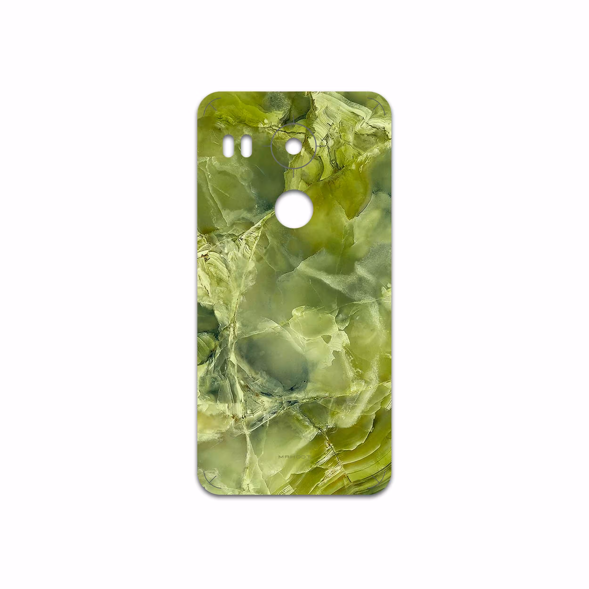 برچسب پوششی ماهوت مدل Green Crystal Marble مناسب برای گوشی موبایل گوگل Nexus 5X
