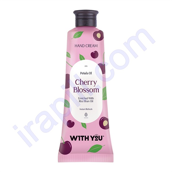 کرم طراوت بخش و مرطوب‌کننده دست حاوی عصاره شکوفه گیلاس ویت یو 50 میلی لیتر