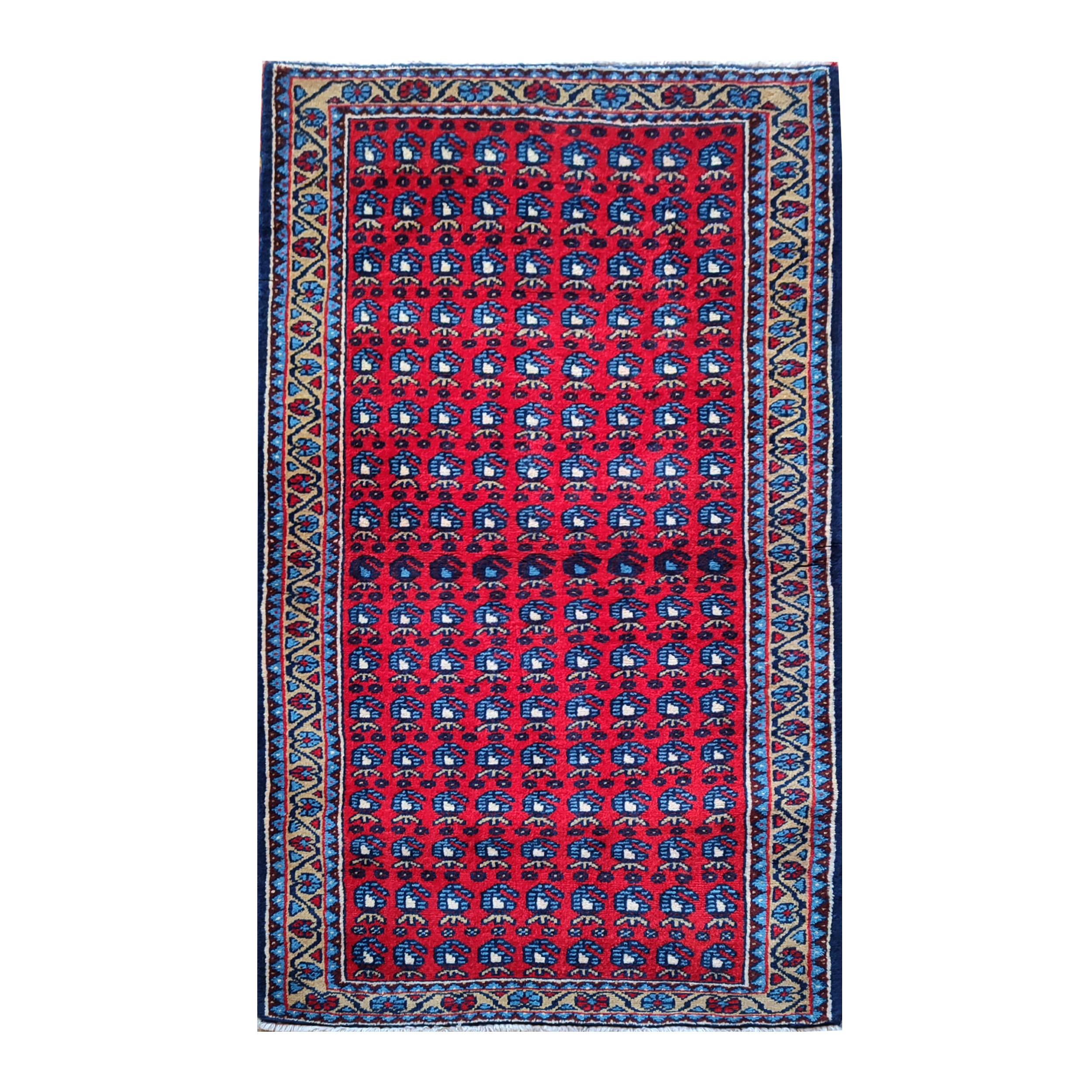 فرش قدیمی دستباف یک متری مدل MG18