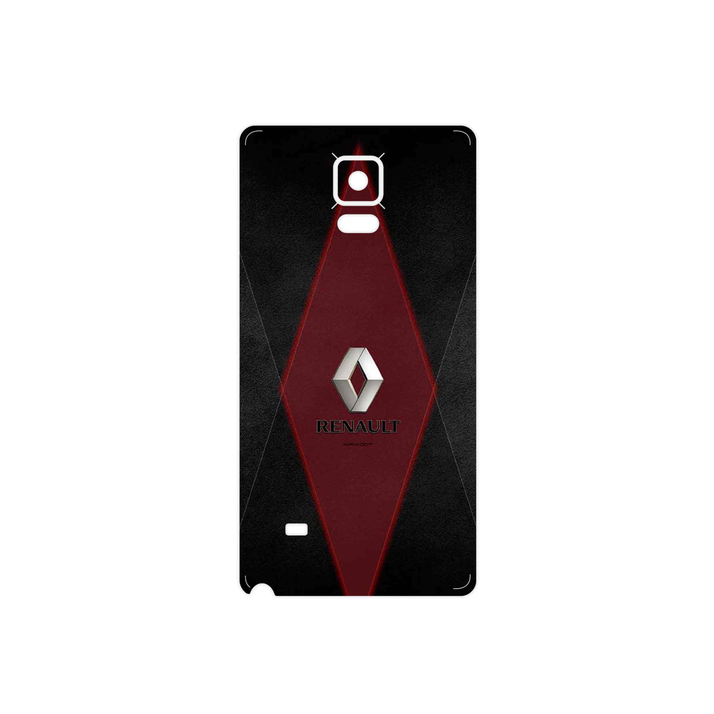 برچسب پوششی ماهوت مدل Renault مناسب برای گوشی موبایل سامسونگ Galaxy Note 4