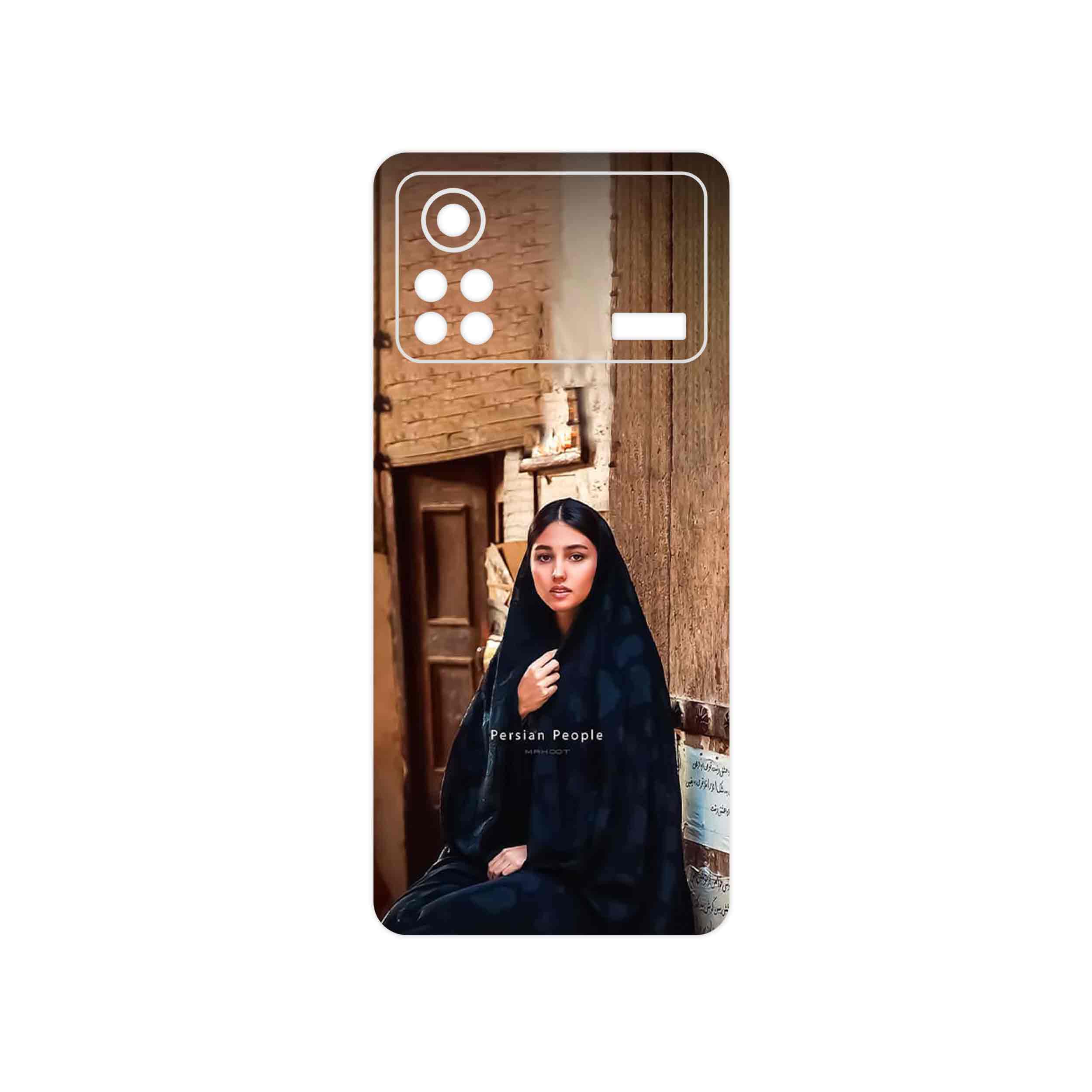 برچسب پوششی ماهوت مدل Portrait of an Iranian Woman مناسب برای گوشی موبایل شیائومی Poco X4 Pro 5G