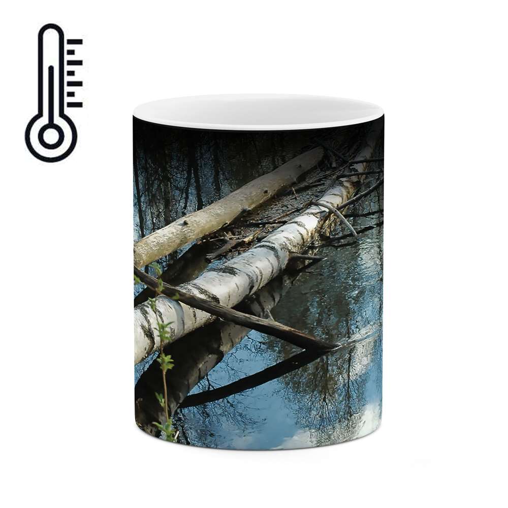 ماگ حرارتی طرح پل چوبی مدل mgh02312