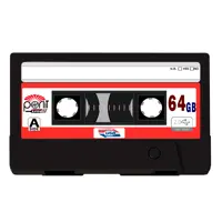 فلش مموری پرلیت یو اس بی طرح نوار کاست مدل C-67 ظرفیت 64گیگابایت