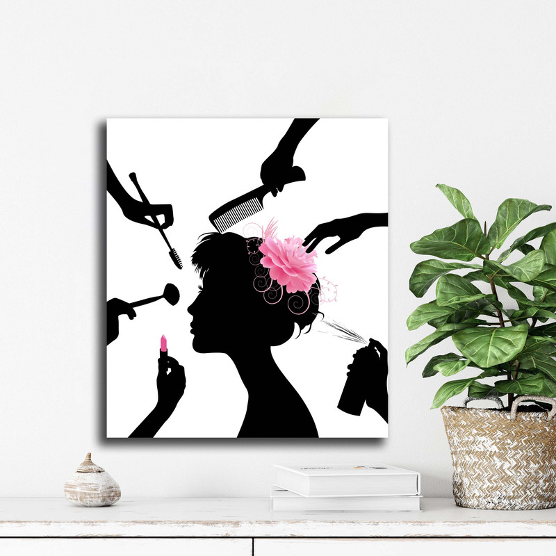 تابلو شاسی دنیای قاب مدل آرایشگاه | دنیای قاب