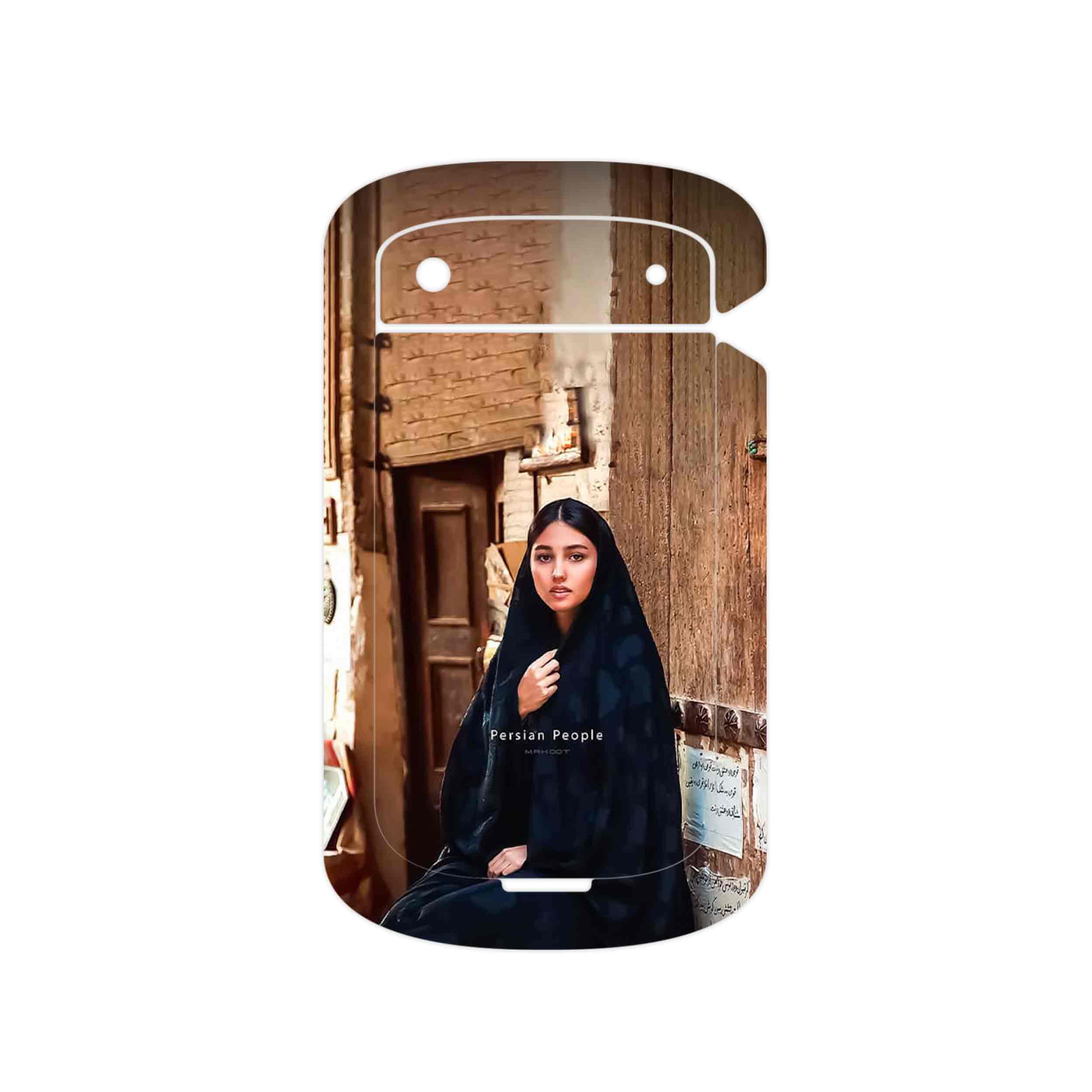 برچسب پوششی ماهوت مدل Portrait of an Iranian Woman مناسب برای گوشی موبایل بلک بری Bold Touch 9900