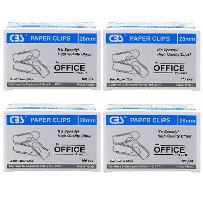 گیره کاغذ سی بی اس مدل JM128 بسته 400 عددی