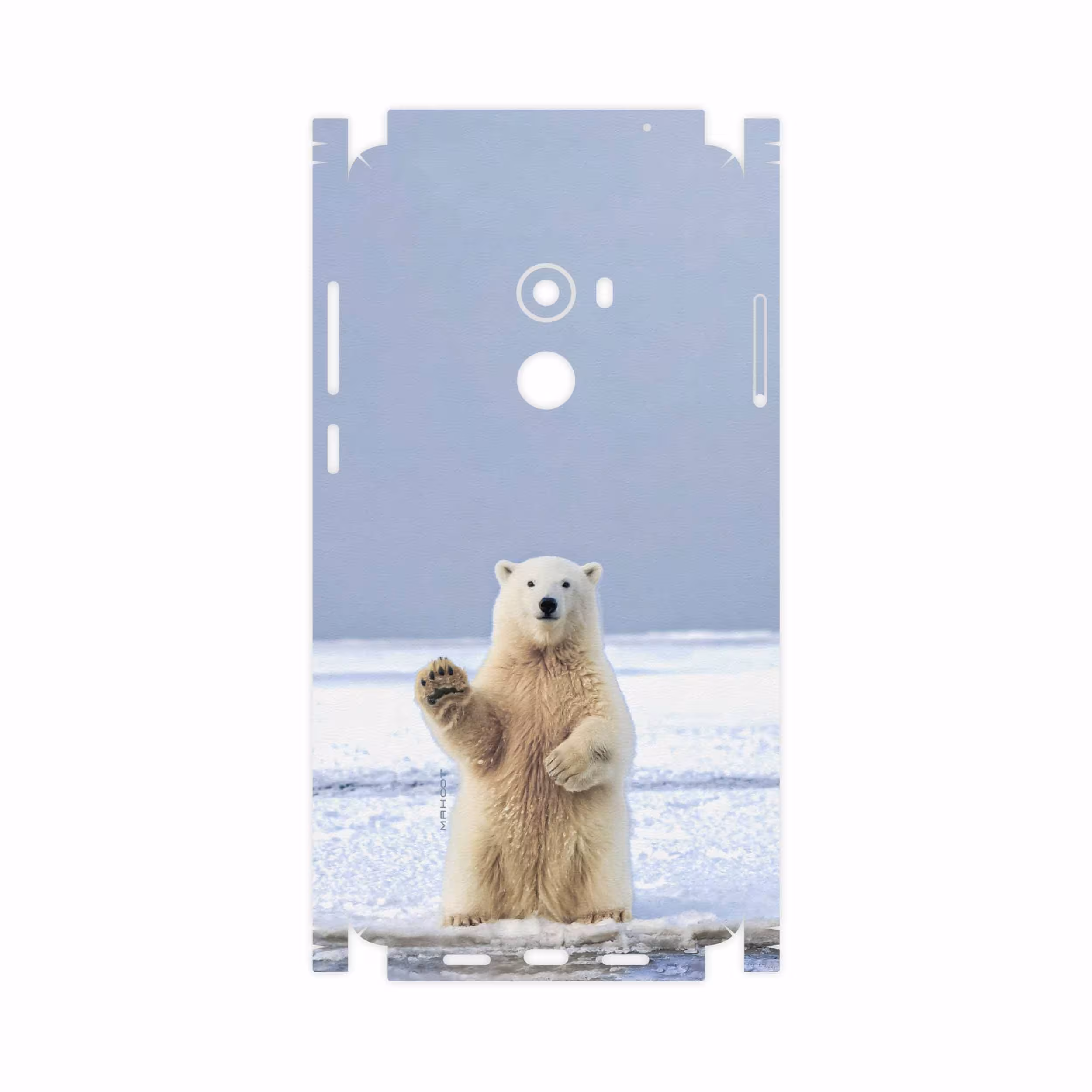برچسب پوششی ماهوت مدل Polar-bear-FullSkin مناسب برای گوشی موبایل شیائومی Mi Mix 2