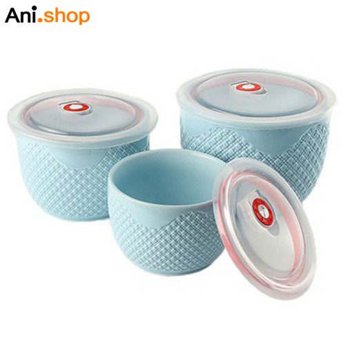 ظروف فریزری سه پارچه کوچک سرامیک مدل UN-2805 کد 169