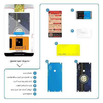 برچسب پوششی ماهوت مدل Inter-Milan-FC-FullSkin مناسب برای گوشی موبایل شیائومی Redmi Note 5 Pro