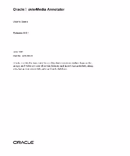 خرید و دانلود نسخه کامل کتاب Oracle InterMedia Annotator. User's Guide