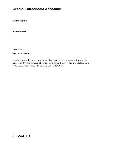 خرید و دانلود نسخه کامل کتاب Oracle InterMedia Annotator. User&#039;s Guide