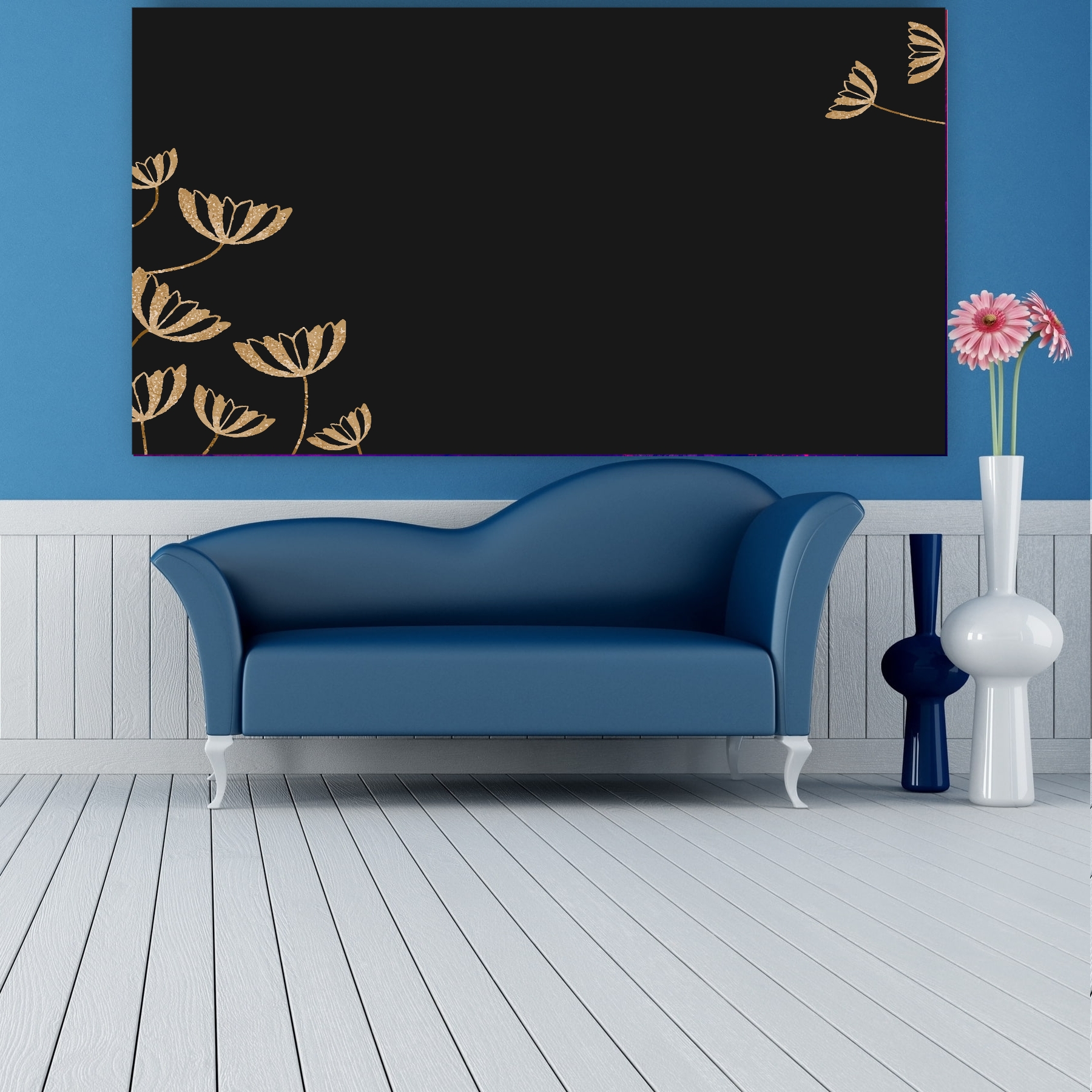 تابلو بوم طرح مدرن برگ کد PB373