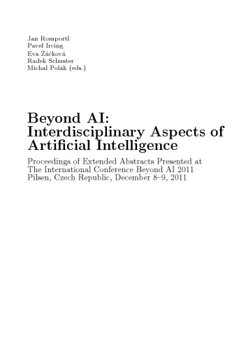 خرید و دانلود نسخه کامل کتاب Beyond AI: Interdisciplinary Aspects of Artificial Intelligence