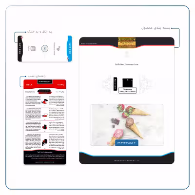 برچسب پوششی ماهوت مدل Funnel ice cream مناسب برای تبلت سامسونگ Galaxy Tab S2 8.0 2015 T715