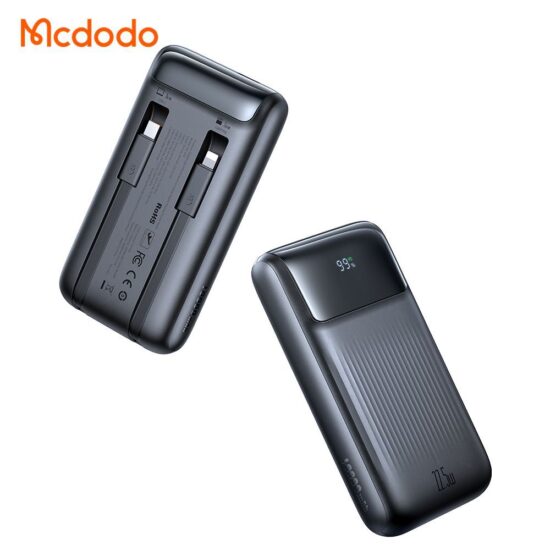 پاوربانک 10000 مک دودو Mcdodo MC-0241 توان 22.5 وات همراه با کابل متصل