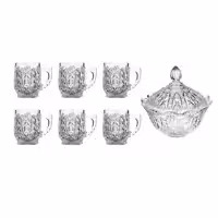 سرویس چای خوری 7 پارچه ساکورا مدل کنزو