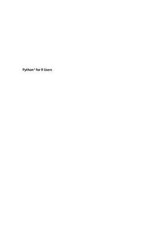 خرید و دانلود نسخه کامل کتاب Python for R Users: A Data Science Approach