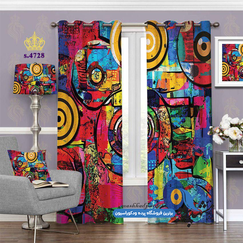 پرده پانچ فانتزی طرح نقاشی کد s-4728