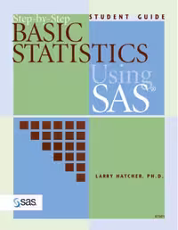 خرید و دانلود نسخه کامل کتاب Step-By-Step Basic Statistics Using SAS: Student Guide