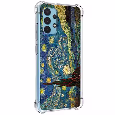 کاور طرح شب پرستاره مناسب برای گوشی موبایل سامسونگ Galaxy A32 