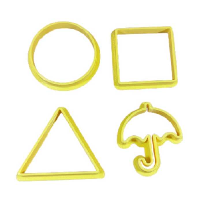 قالب شیرینی مدل squid game مجموعه 4 عددی