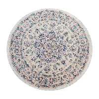 فرش دستباف یک و نیم متری طرح گرد مدل نایین D