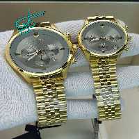 خرید ست ساعت زنانه و مردانه سیتیزن سه موتوره فعال موتور ژاپن کیفیت عالی جنس استیل رنگ ثابت کد 2115460 - ردگل