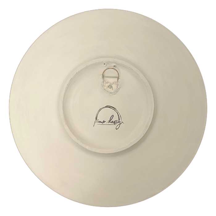 بشقاب دیوارکوب سفالی پیمو دیزاین مدل lve.G