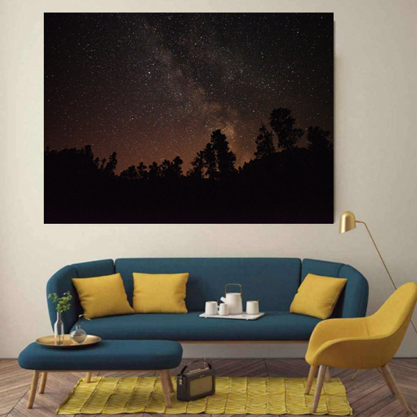 تابلو شاسی مدل شب پر ستاره کد 598 | دنیای قاب