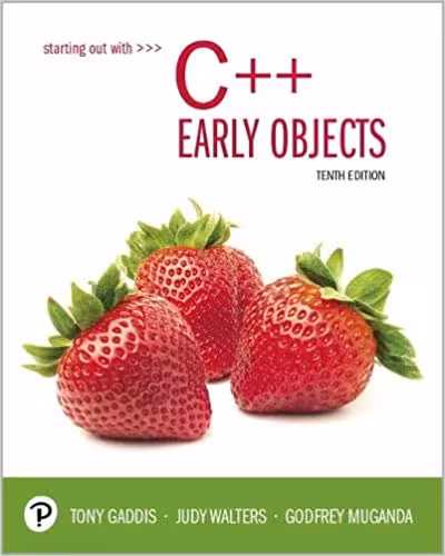 خرید و دانلود نسخه کامل کتاب Starting Out with C  : Early Objects (10th Edition) [2019] - PDF