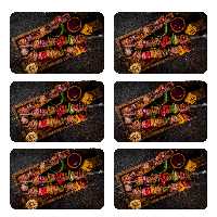 زیربشقابی طرح کباب کد 5001 بسته 6 عددی