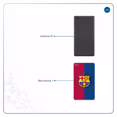 برچسب پوششی ماهوت مدل Barcelona مناسب برای تبلت لنوو E7