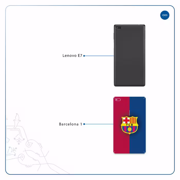برچسب پوششی ماهوت مدل Barcelona مناسب برای تبلت لنوو E7