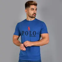 تی شرت مردانه سایز 2XL مدل POLO آبی نفتی